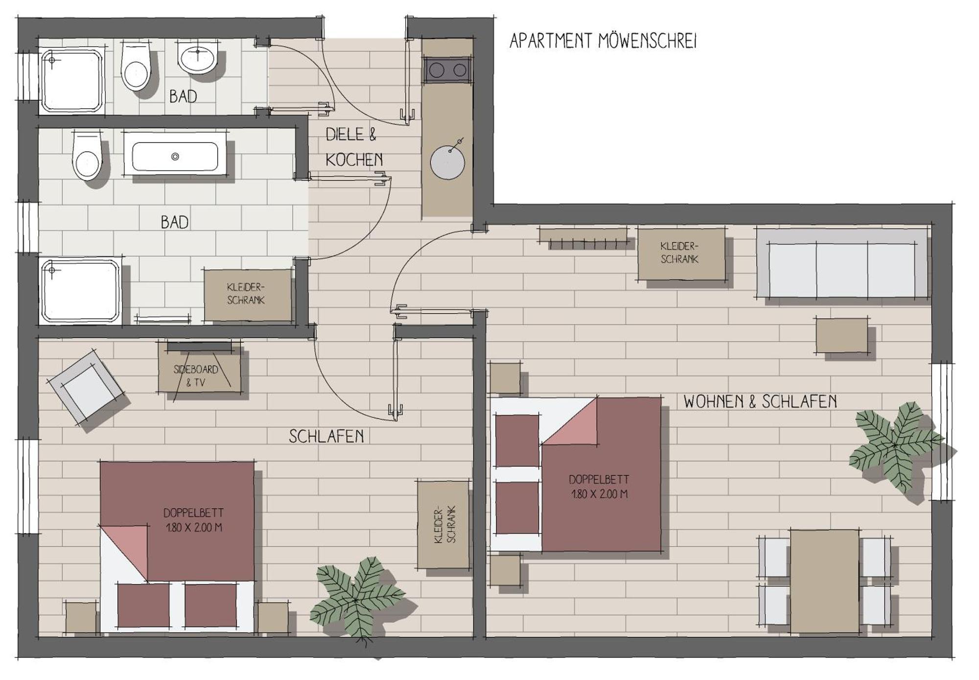 Apartmenthaus Moewenschrei 인젤 포엘 외부 사진